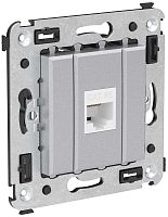 Розетка компьютерная экранированная без рамки DKC Avanti 1-м. RJ45 5е закаленная сталь картинка